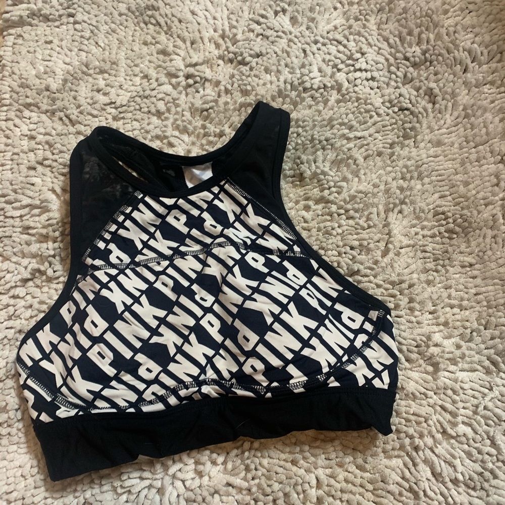 pink sports bra